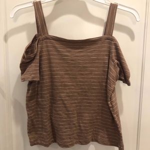 Madewell Cut out shoulders top size small